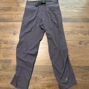 Men's Couldveil Grey Nylon Pants Size 34
